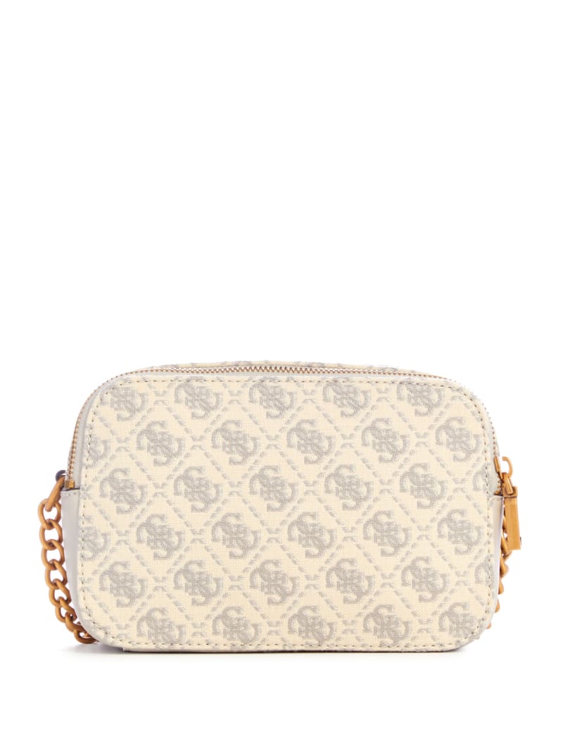 Guess Izzy Jacquard Logo Camera Bag - Dove Logo Guess Izzy Jacquard Logo Camera Bag - Dove Logo