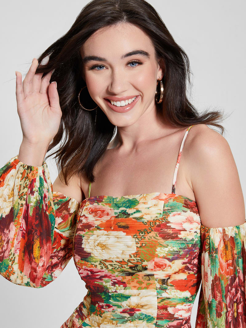 Guess Tiffany Floral Dress - Peony Animal Print Guess Tiffany Floral Dress - Peony Animal Print