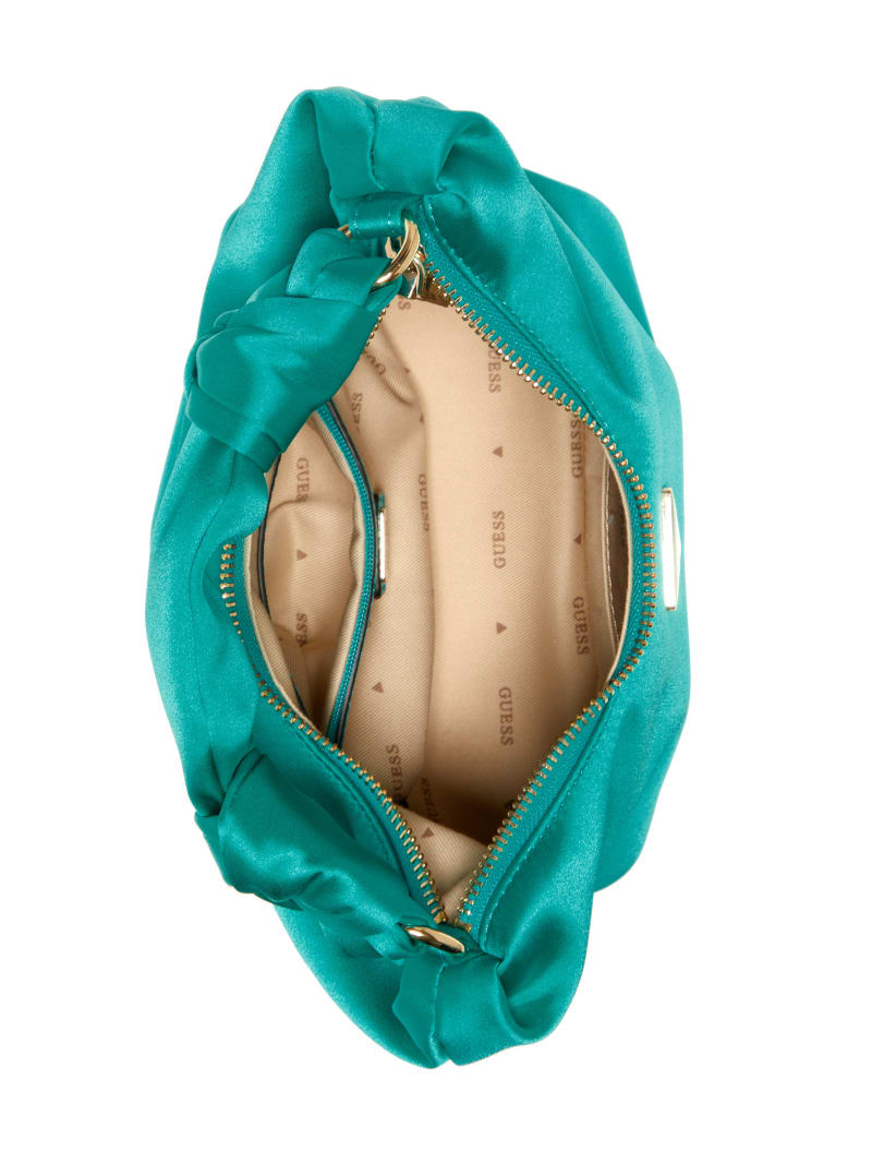 Guess Velina Satin Hobo Bag - Grey-yarn Dye Guess Velina Satin Hobo Bag - Grey-yarn Dye