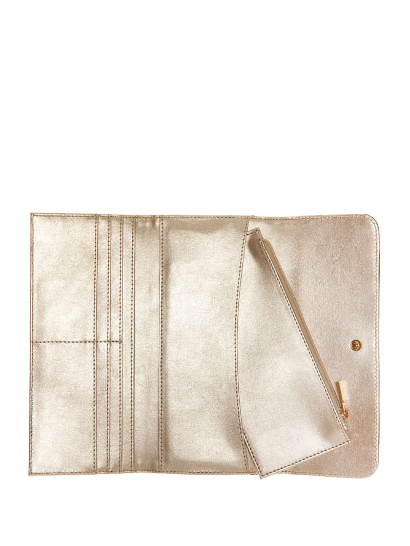 Guess Ginevra Logo Clutch Wallet - Blush Logo Guess Ginevra Logo Clutch Wallet - Blush Logo