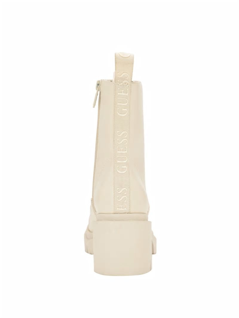 Guess Juel Lace-Up Booties - Ivory 150 Guess Juel Lace-Up Booties - Ivory 150