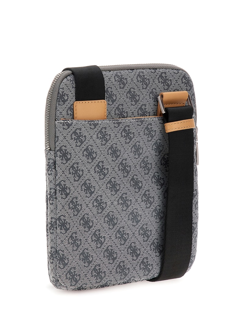 Guess Vezzola Jacquard Flat Crossbody - Blue Guess Vezzola Jacquard Flat Crossbody - Blue