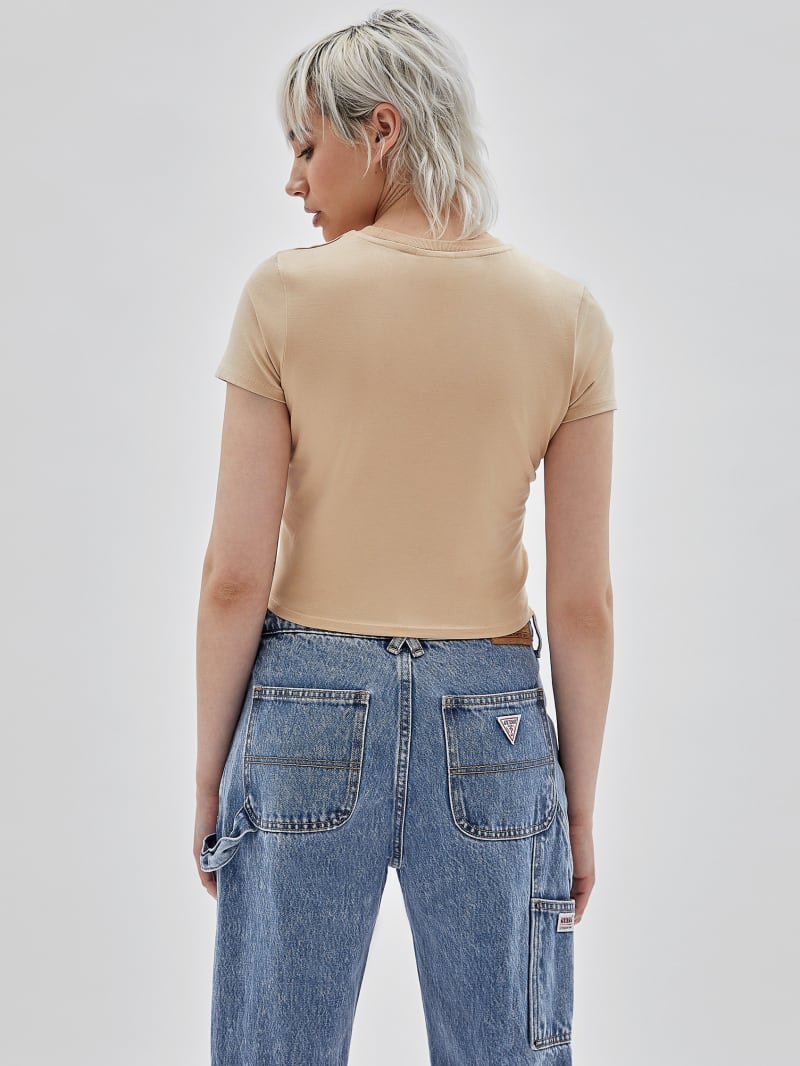 Guess GUESS Originals Logo Baby Tee - Cameo Beige Guess GUESS Originals Logo Baby Tee - Cameo Beige