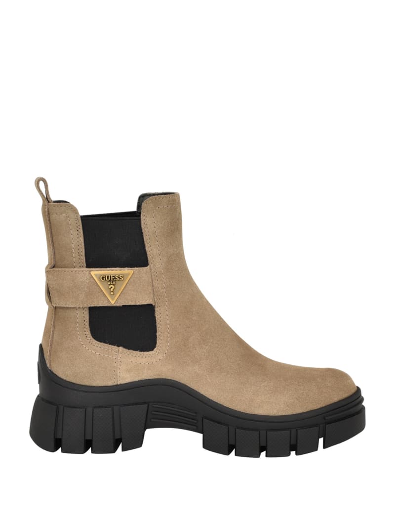 Guess Hensly Triangle Chelsea Bootie - Light Brown Guess Hensly Triangle Chelsea Bootie - Light Brown