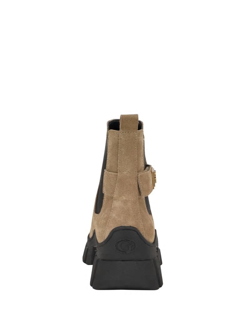Guess Hensly Triangle Chelsea Bootie - Light Brown Guess Hensly Triangle Chelsea Bootie - Light Brown