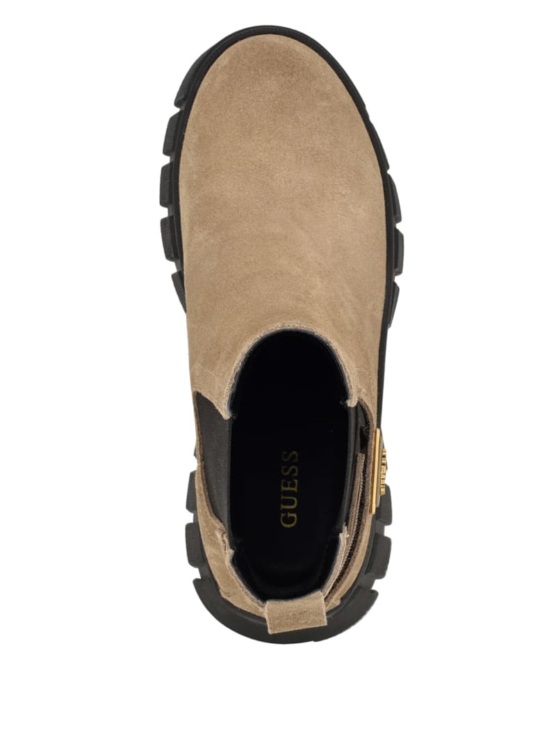 Guess Hensly Triangle Chelsea Bootie - Light Brown Guess Hensly Triangle Chelsea Bootie - Light Brown