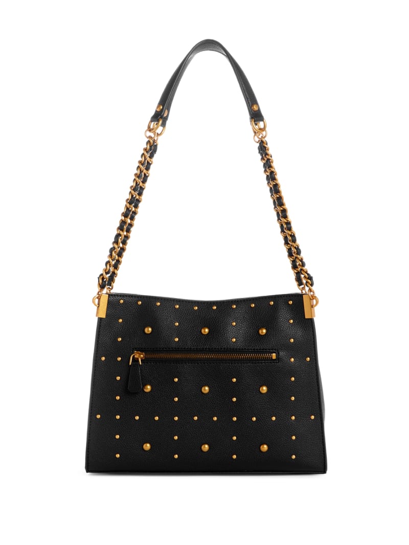 Guess Maranta Small Shoulder Satchel - Black Guess Maranta Small Shoulder Satchel - Black