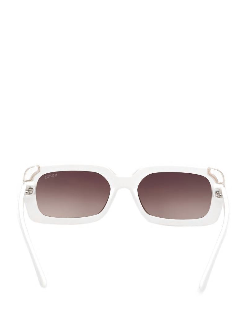 Guess Square Logo Sunglasses - White Guess Square Logo Sunglasses - White