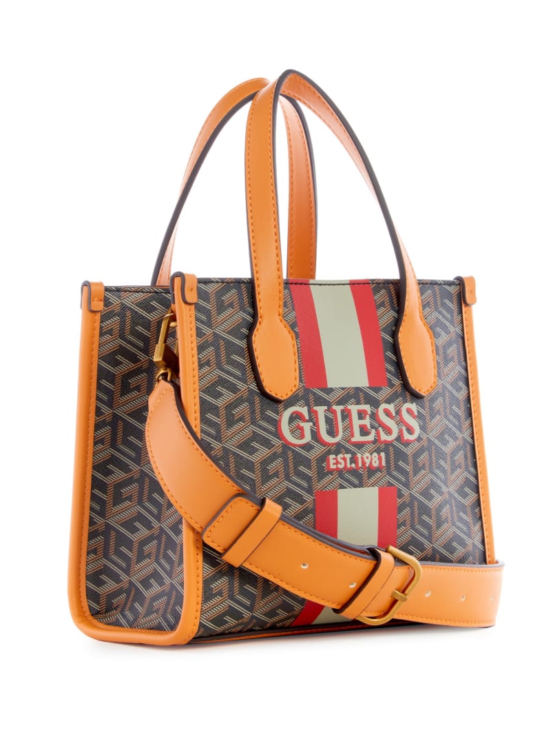 Guess Silvana Mini Totes - Black Gold Guess Silvana Mini Totes - Black Gold