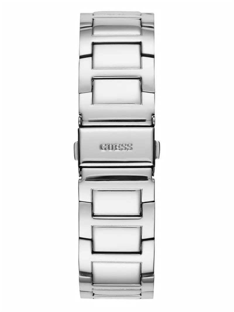 Guess Rhinestone Silver-Tone Multifunction Watch - Silver Guess Rhinestone Silver-Tone Multifunction Watch - Silver