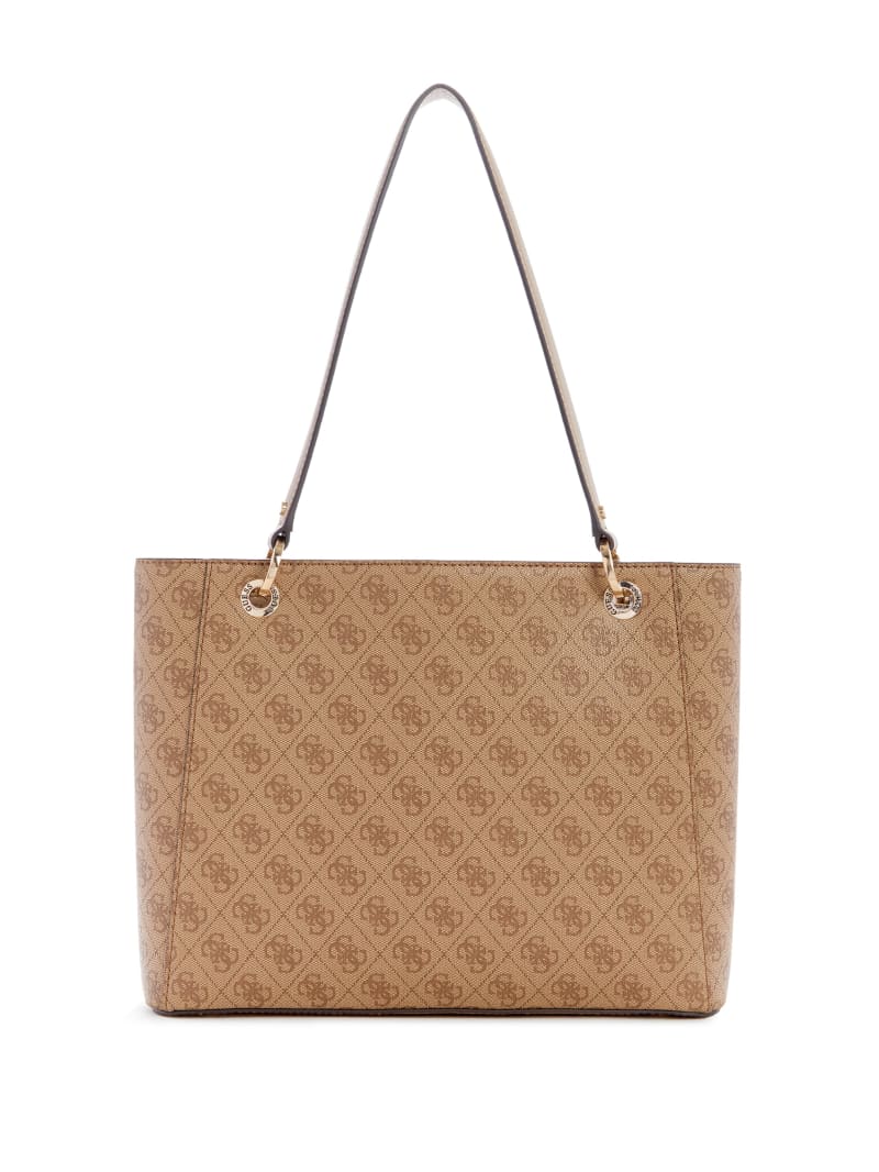 Guess Noelle Quattro G Noel Tote - Latte Logo Guess Noelle Quattro G Noel Tote - Latte Logo