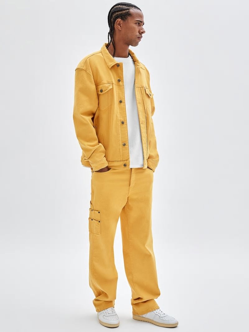 Guess GUESS Originals Denim Jacket - Go Yellow Mustard Wash Guess GUESS Originals Denim Jacket - Go Yellow Mustard Wash