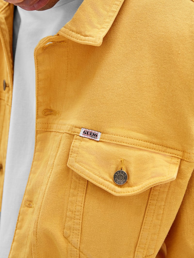 Guess GUESS Originals Denim Jacket - Go Yellow Mustard Wash Guess GUESS Originals Denim Jacket - Go Yellow Mustard Wash
