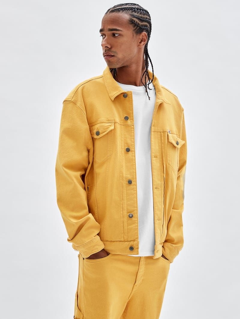Guess GUESS Originals Denim Jacket - Go Yellow Mustard Wash Guess GUESS Originals Denim Jacket - Go Yellow Mustard Wash