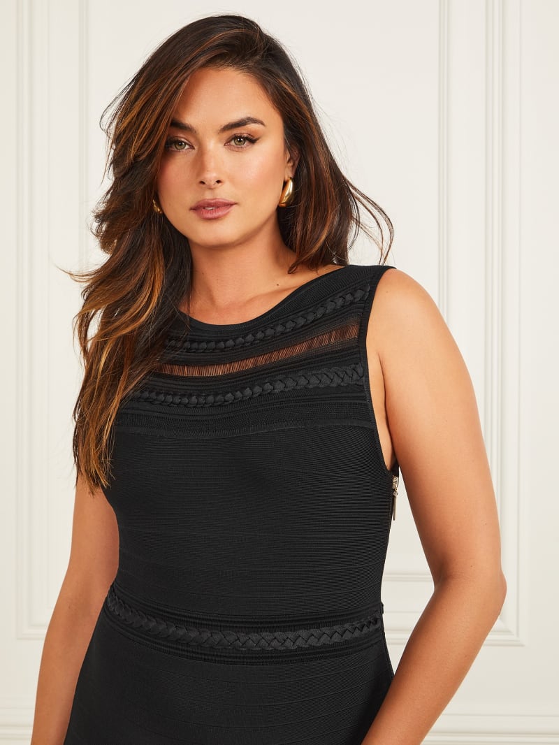 Guess Kiara Braided Bandage Dress - Black Guess Kiara Braided Bandage Dress - Black