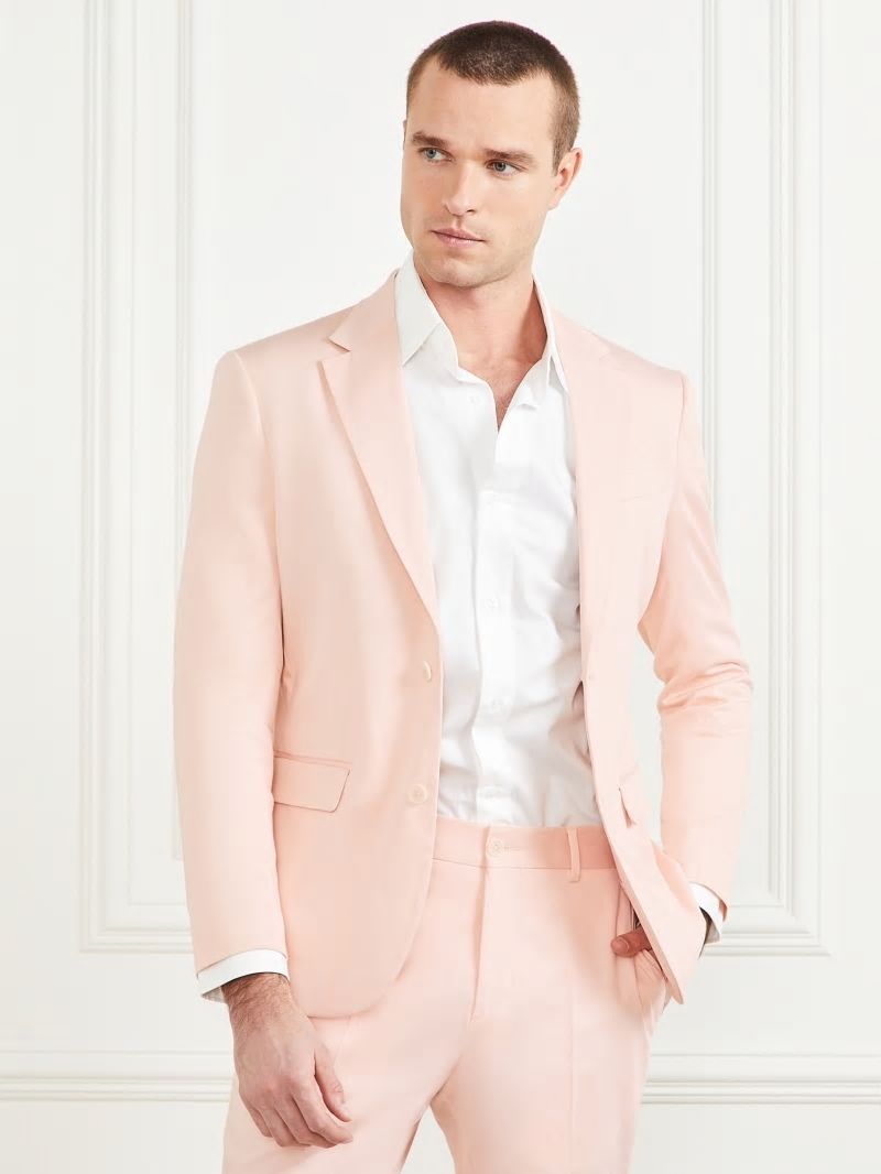 Guess George Notched Blazer - Pink Good Vibes Guess George Notched Blazer - Pink Good Vibes