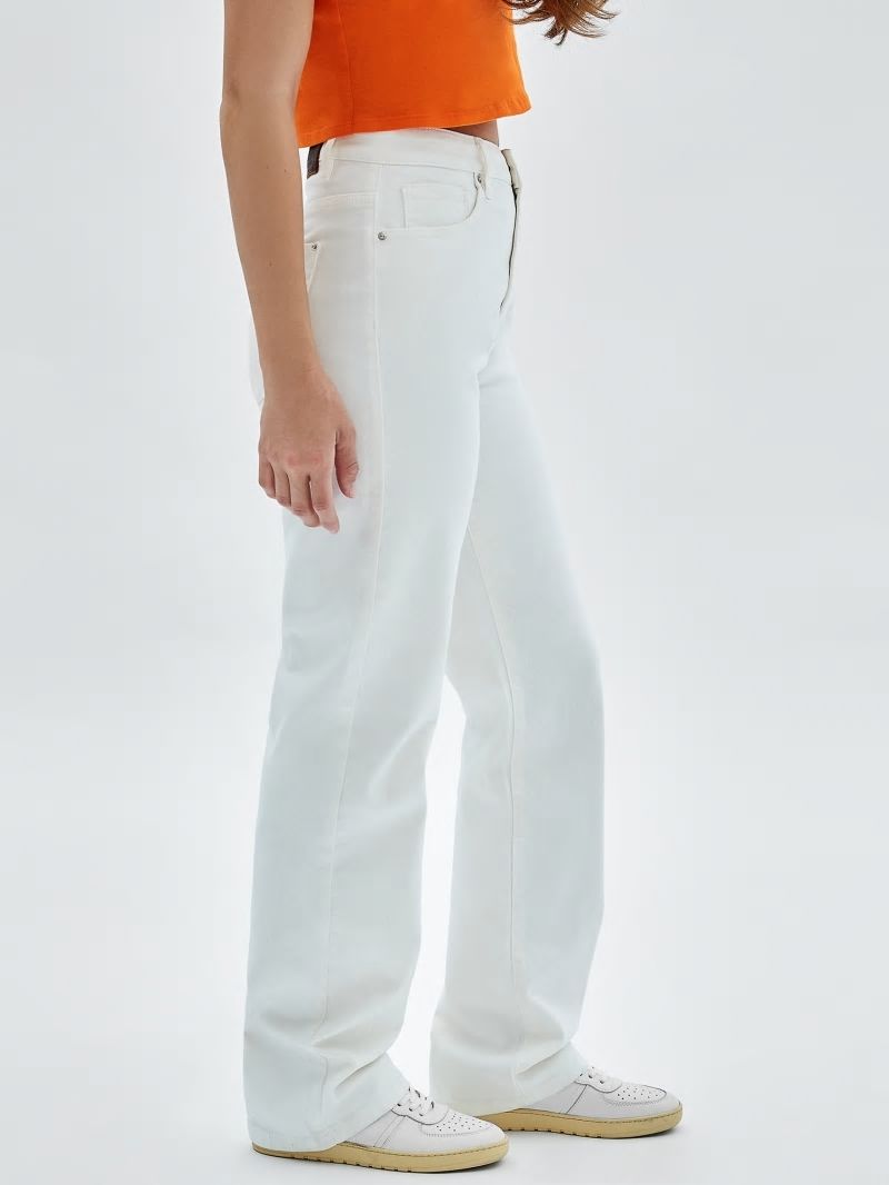 Guess GUESS Originals Kit Mom Jeans - Go Ecru Wash Guess GUESS Originals Kit Mom Jeans - Go Ecru Wash