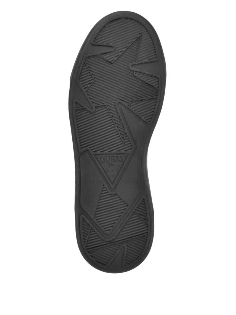 Guess Mannen Logo Knit High-Top Sneakers - Black 001 Guess Mannen Logo Knit High-Top Sneakers - Black 001