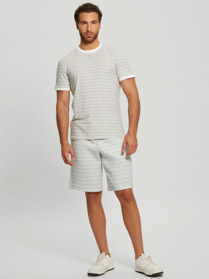 Guess Colin Logo Shorts - Macro G Cube White Combo Guess Colin Logo Shorts - Macro G Cube White Combo