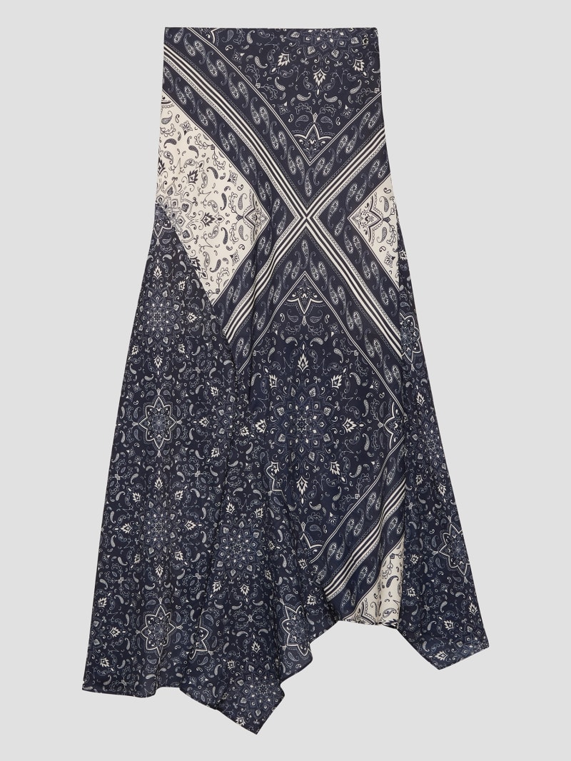 Guess Eco Katrina Printed Skirt - Sashiko Square Bandana Guess Eco Katrina Printed Skirt - Sashiko Square Bandana