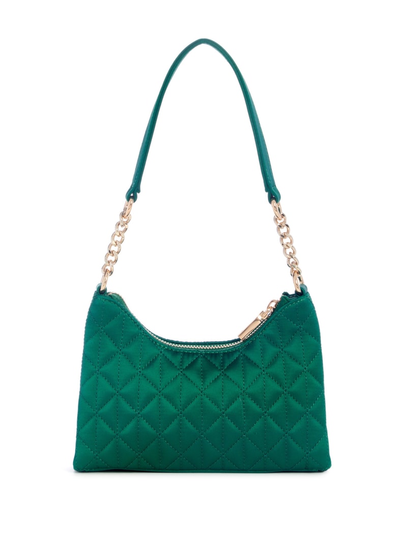 Guess Velina Quilted Satin Mini Shoulder Bag - Bleu/Emerson Wash Guess Velina Quilted Satin Mini Shoulder Bag - Bleu/Emerson Wash