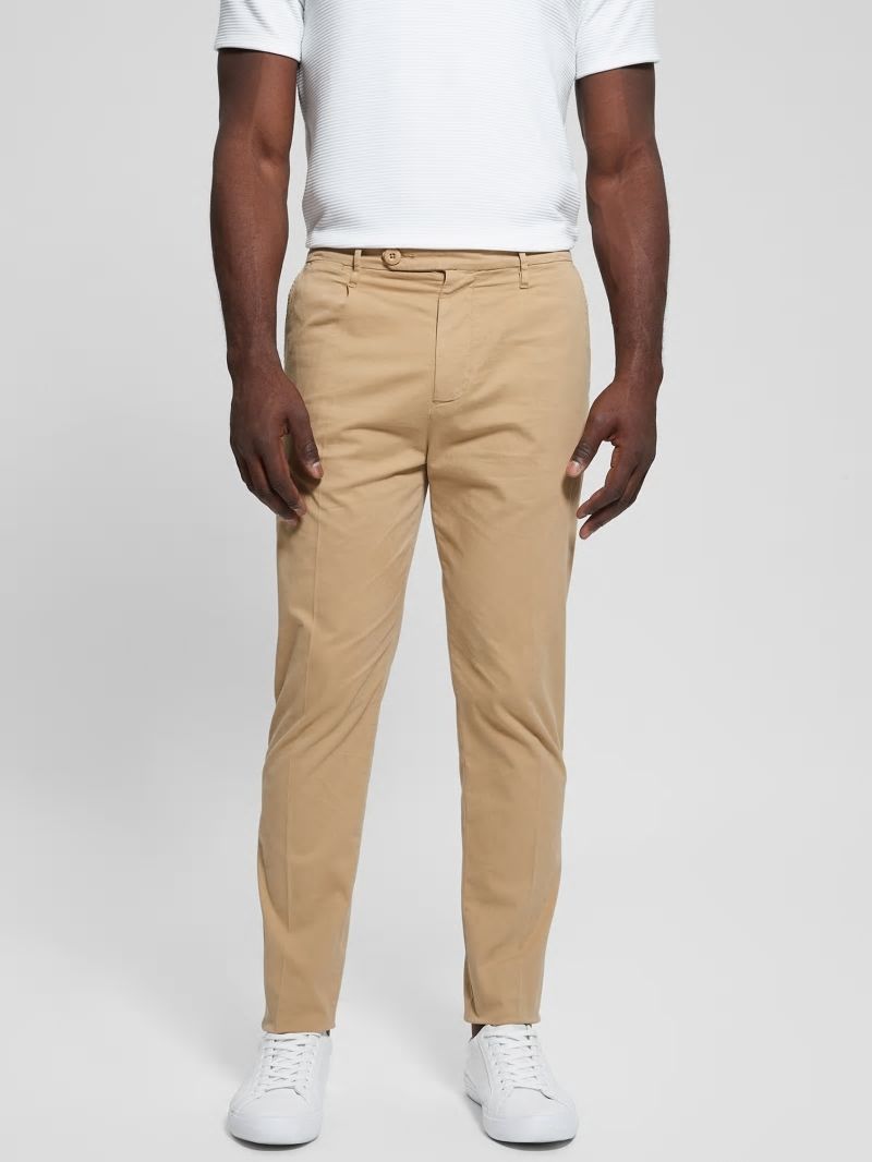 Guess Noah Straight Pants - Travertine Sand Guess Noah Straight Pants - Travertine Sand