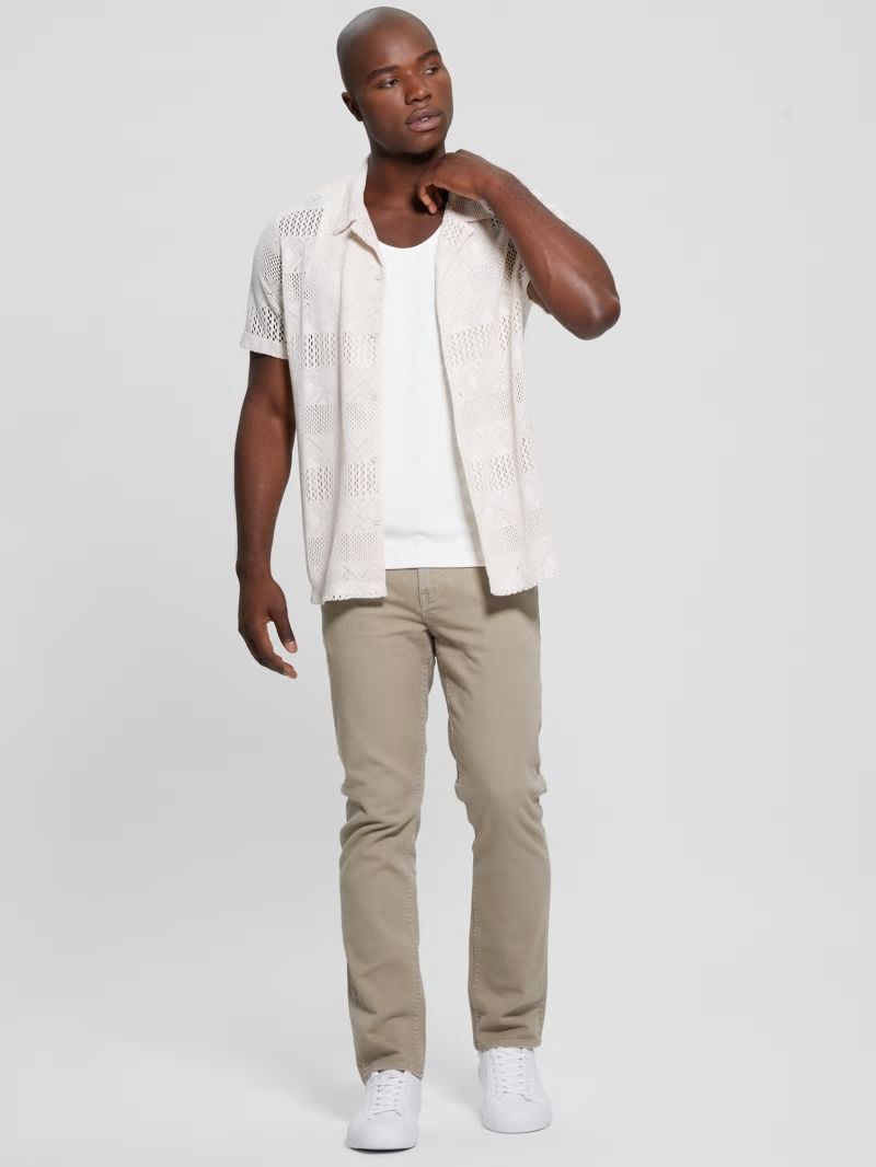 Guess Eco Cyrus Ribbed Tank - Salt White Guess Eco Cyrus Ribbed Tank - Salt White