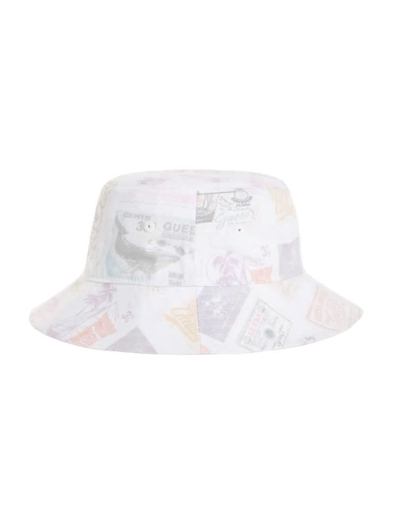 Guess GUESS Originals Stamp Bucket Hat - White Peaks Multi Guess GUESS Originals Stamp Bucket Hat - White Peaks Multi