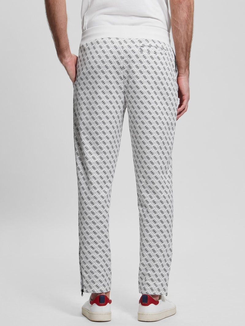 Guess Eco Korbin Track Pants - 4g Aop Salt White Guess Eco Korbin Track Pants - 4g Aop Salt White