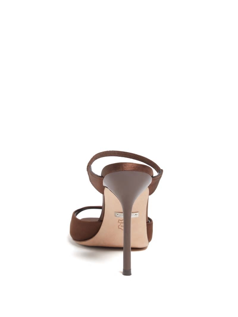 Guess Brielle Satin Sandal - Brown Guess Brielle Satin Sandal - Brown