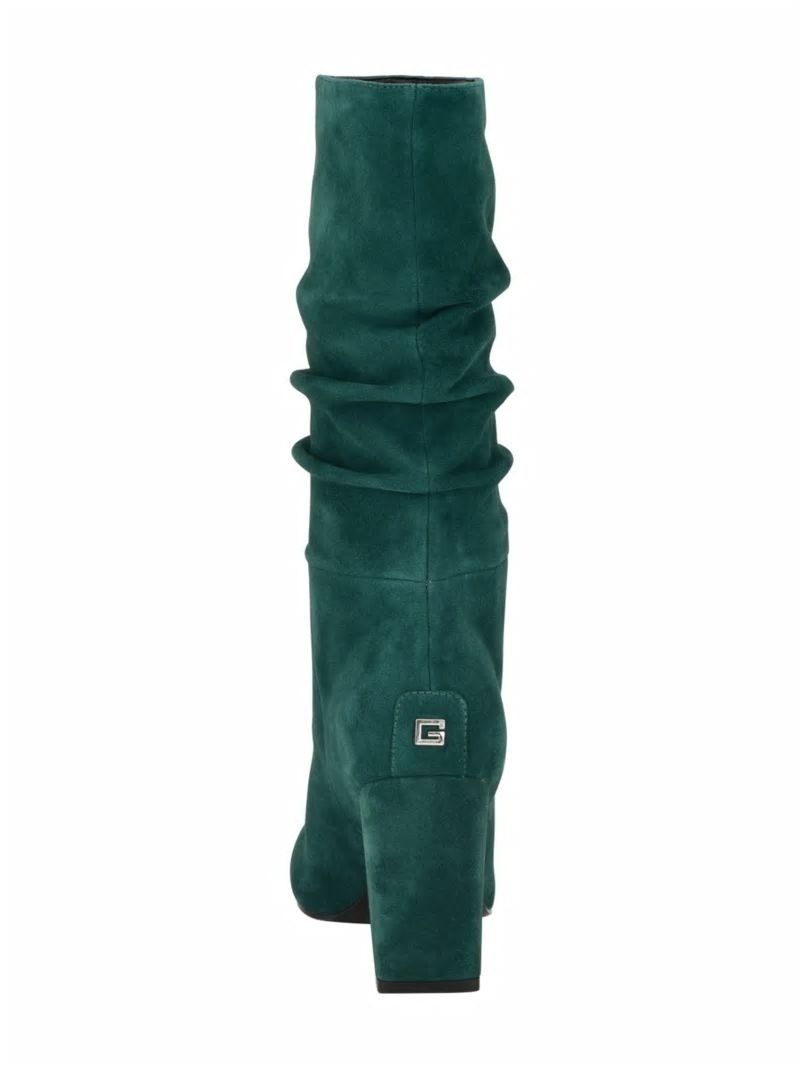 Guess Yeppy Suede Slouch Booties - Medium Green 310 Guess Yeppy Suede Slouch Booties - Medium Green 310