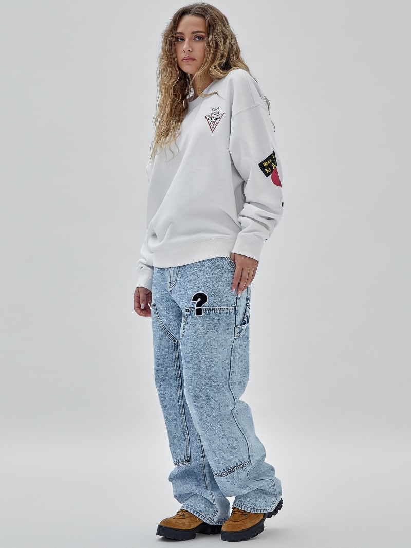 Guess GUESS Originals x Market Crewneck - Pure White Guess GUESS Originals x Market Crewneck - Pure White
