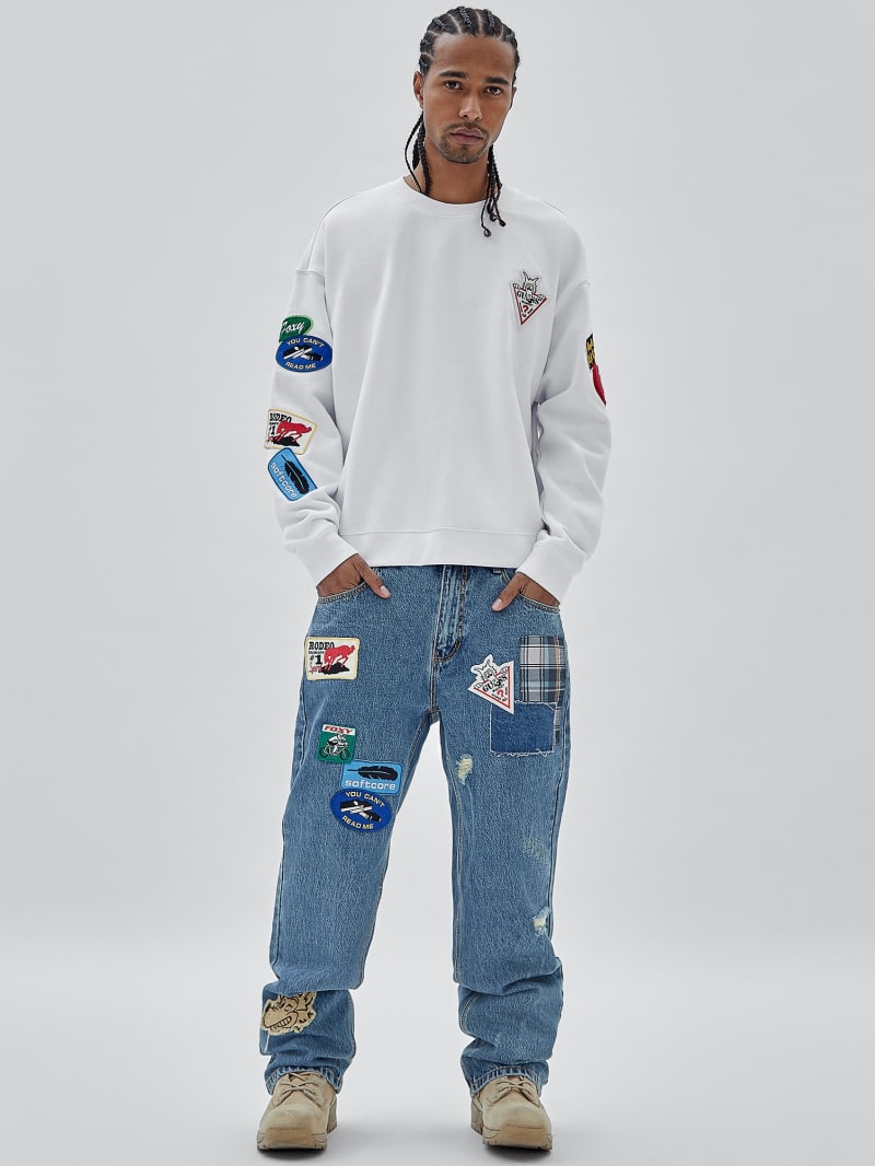 Guess GUESS Originals x Market Crewneck - Pure White Guess GUESS Originals x Market Crewneck - Pure White