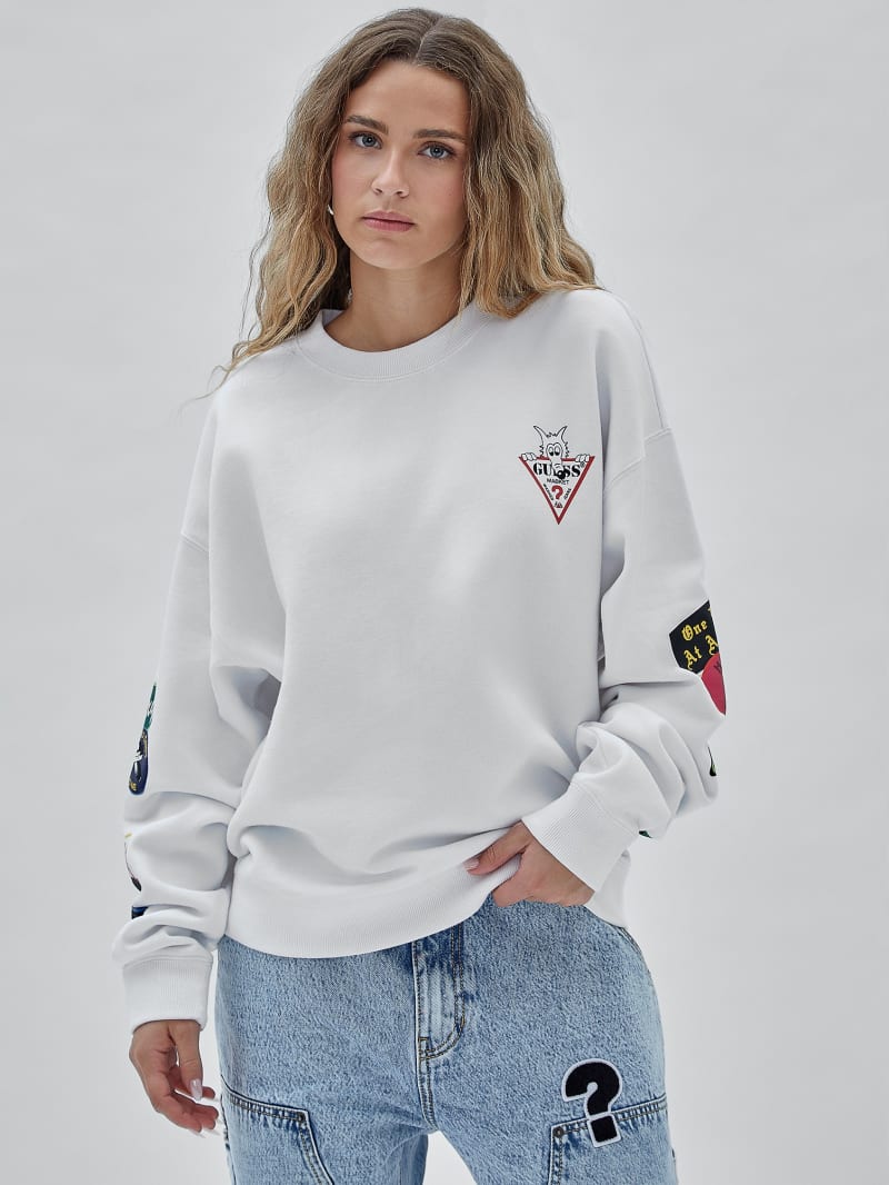Guess GUESS Originals x Market Crewneck - Pure White Guess GUESS Originals x Market Crewneck - Pure White