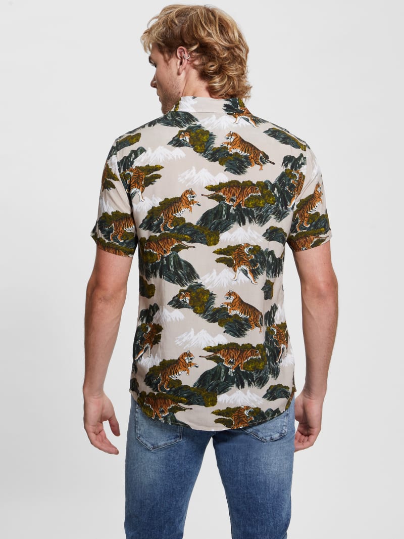 Guess Eco Mountain Tiger Shirt - Mountain Tiger Guess Eco Mountain Tiger Shirt - Mountain Tiger