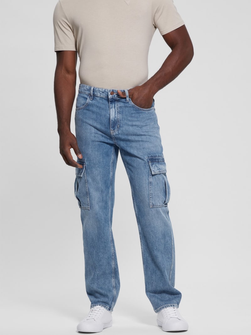 Guess Julianne Cargo Jeans - Light Wash Guess Julianne Cargo Jeans - Light Wash