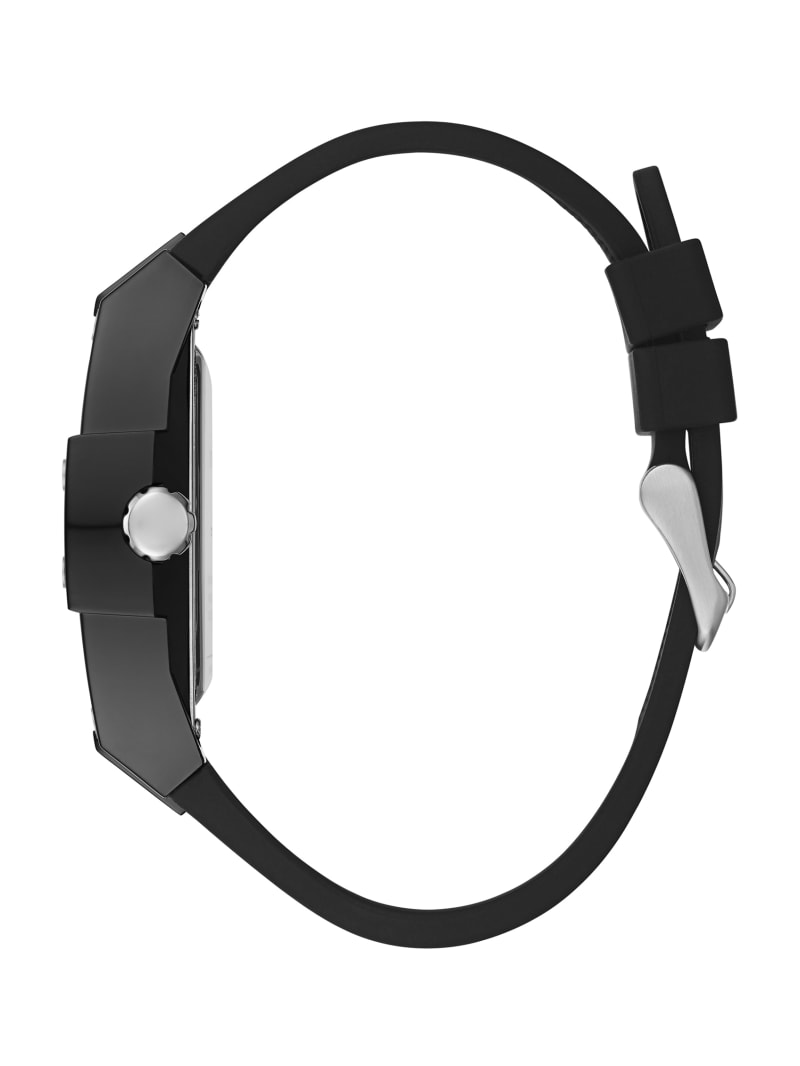 Guess Black And Silver-Tone Multifunction Watch - Black Guess Black And Silver-Tone Multifunction Watch - Black