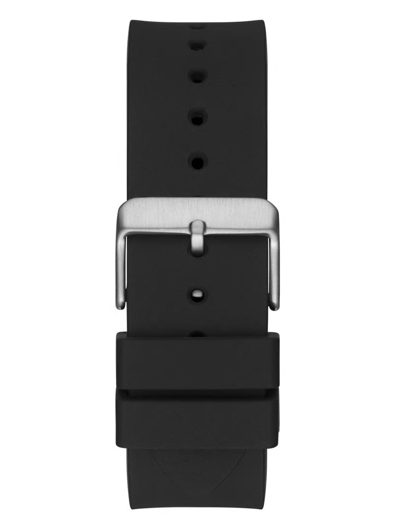 Guess Black And Silver-Tone Multifunction Watch - Black Guess Black And Silver-Tone Multifunction Watch - Black