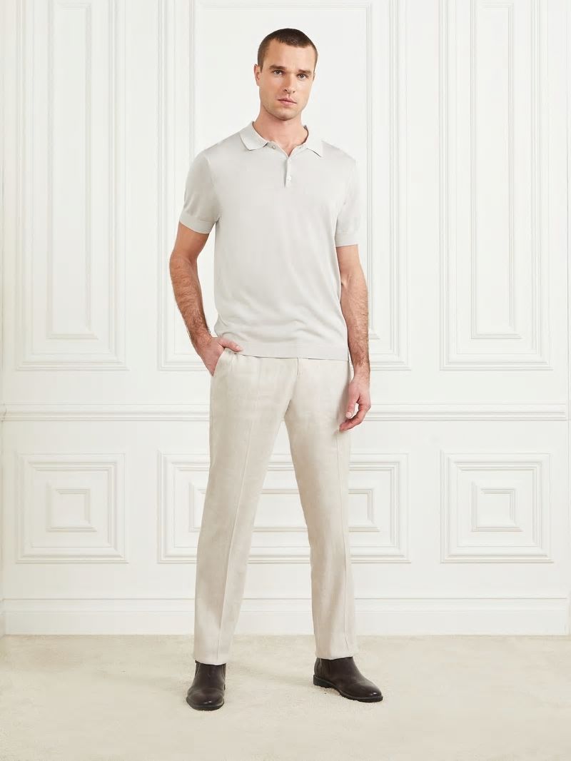 Guess Silk Polo - Full Moon Guess Silk Polo - Full Moon