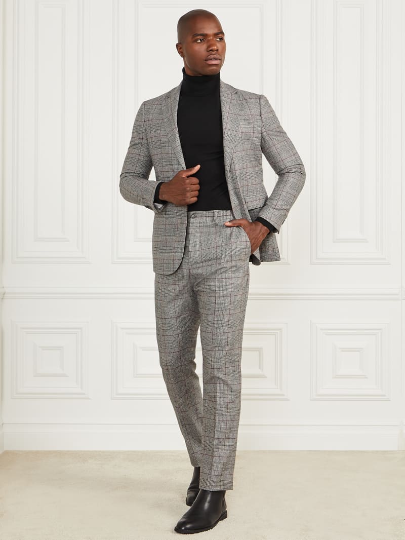 Guess Roger Chino Pants - Black/White/Red Check Guess Roger Chino Pants - Black/White/Red Check