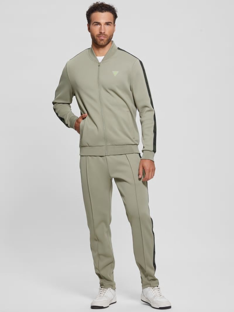 Guess Eco Kermit Full-Zip Sweatshirt - Mossy Green Guess Eco Kermit Full-Zip Sweatshirt - Mossy Green
