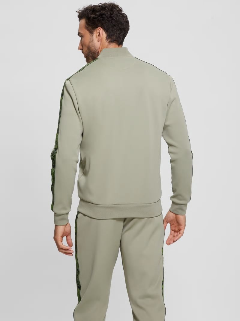 Guess Eco Kermit Full-Zip Sweatshirt - Mossy Green Guess Eco Kermit Full-Zip Sweatshirt - Mossy Green