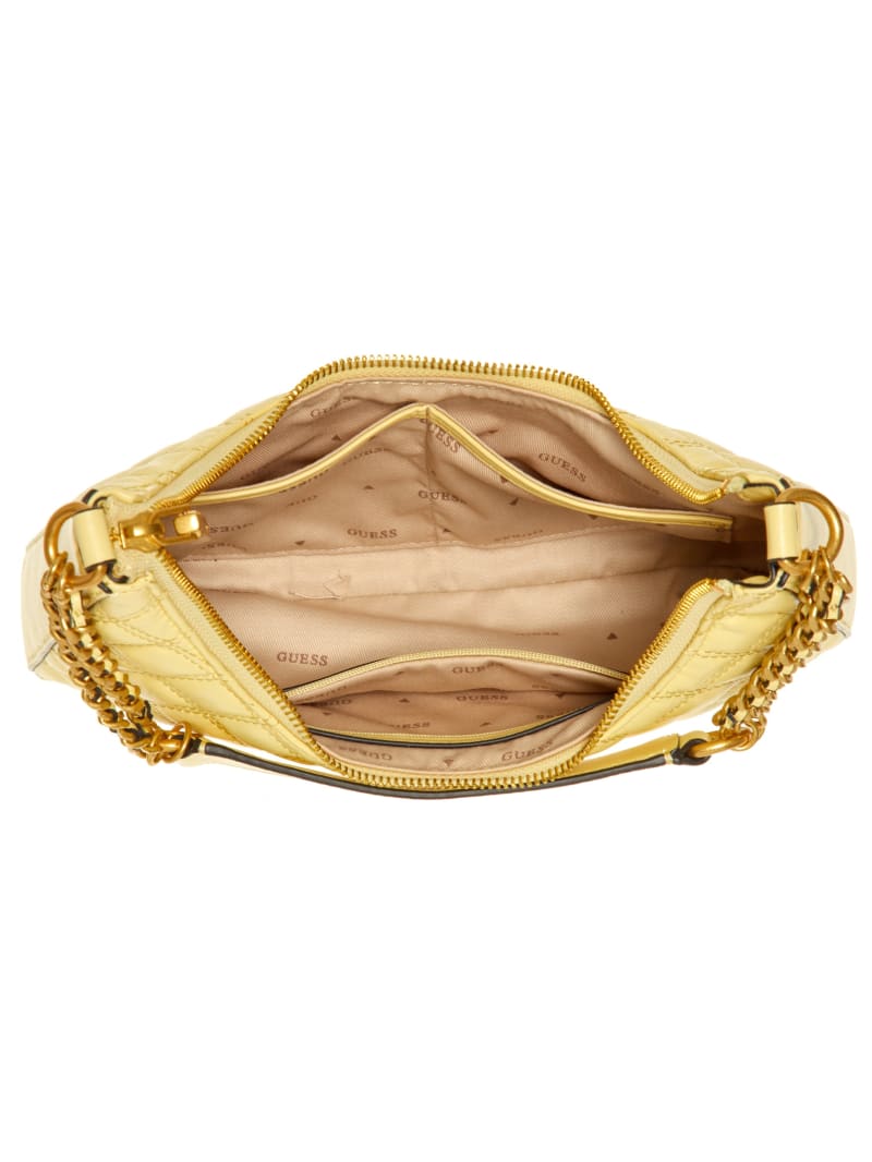 Guess Giully Top-Zip Shoulder Bag - Yellow Guess Giully Top-Zip Shoulder Bag - Yellow
