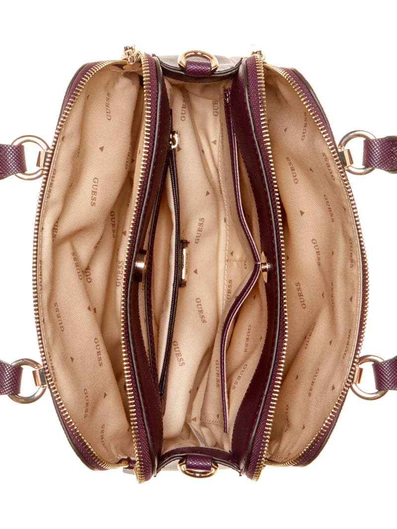 Guess Brynlee Small Status Satchel - Plu Guess Brynlee Small Status Satchel - Plu