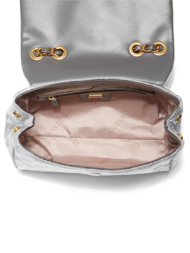 Guess Kimi Logo Convertible Crossbody - Smoke Grey Guess Kimi Logo Convertible Crossbody - Smoke Grey