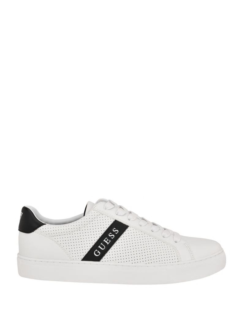 Guess Bixly Signature Stripe Low-Top Sneaker - White Guess Bixly Signature Stripe Low-Top Sneaker - White