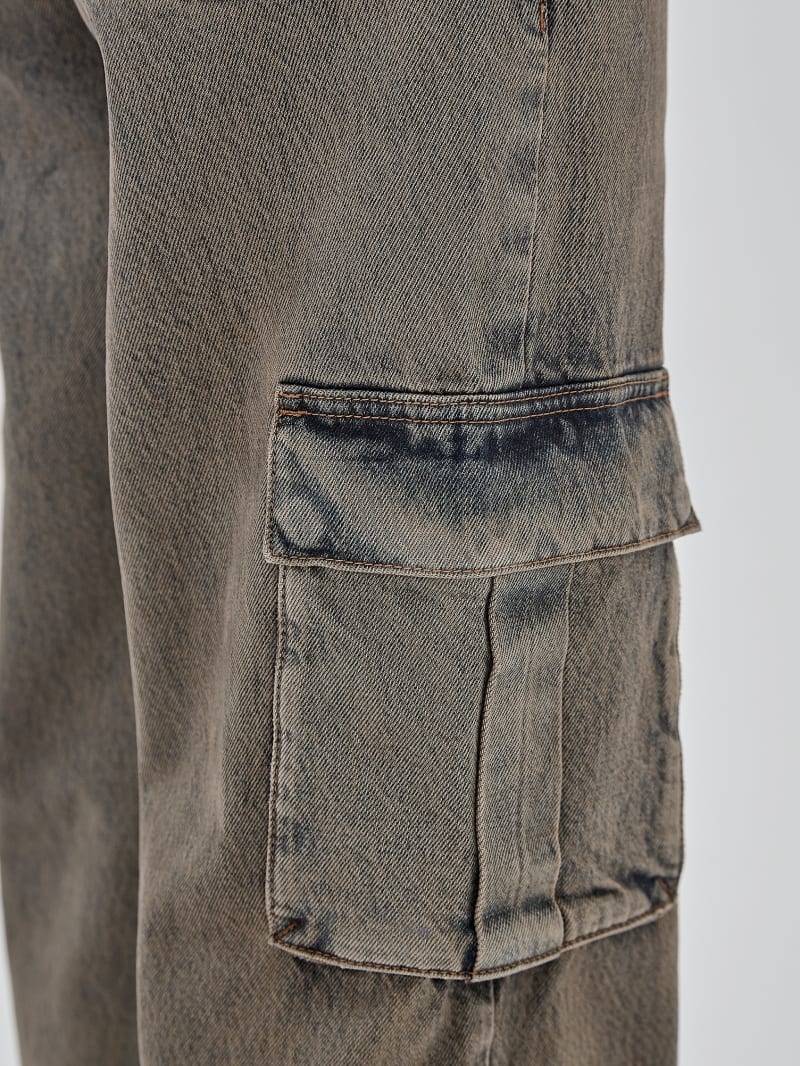 Guess GUESS Originals Kit Cargo Jeans - Go Tinted Brown Wash Guess GUESS Originals Kit Cargo Jeans - Go Tinted Brown Wash