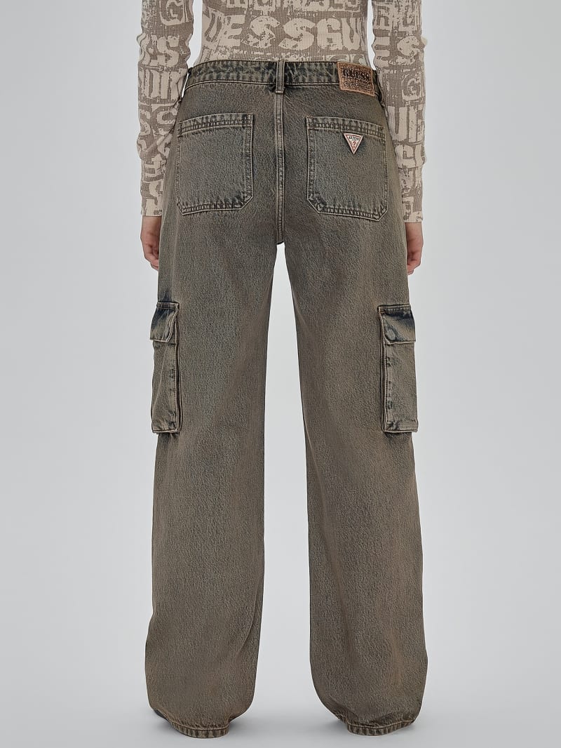 Guess GUESS Originals Kit Cargo Jeans - Go Tinted Brown Wash Guess GUESS Originals Kit Cargo Jeans - Go Tinted Brown Wash