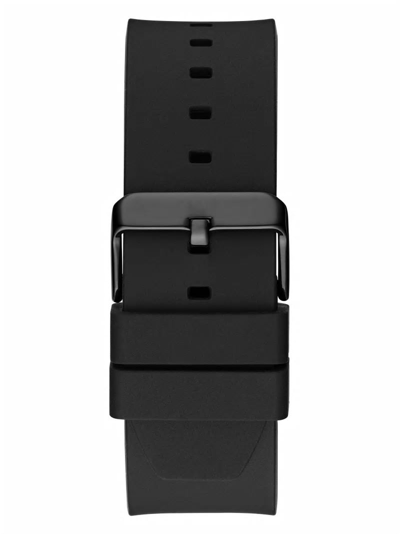 Guess Black Analog Silicon Watch - Black Snakeskin Guess Black Analog Silicon Watch - Black Snakeskin