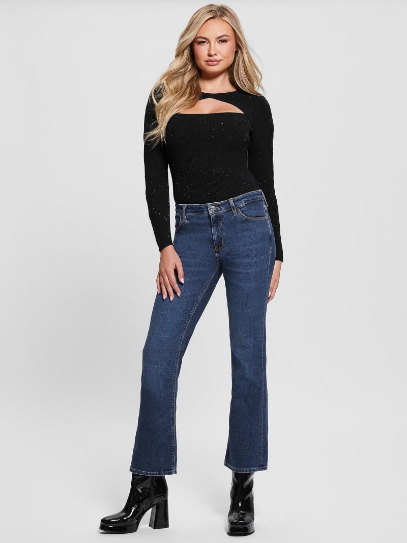 Guess Laurel Micro Sequin Sweater - Jet Black Multi Guess Laurel Micro Sequin Sweater - Jet Black Multi